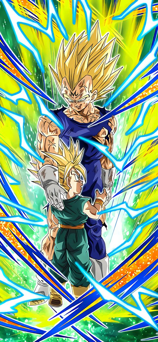 dragonball, anime, character, majin vegeta, dokkan, tur