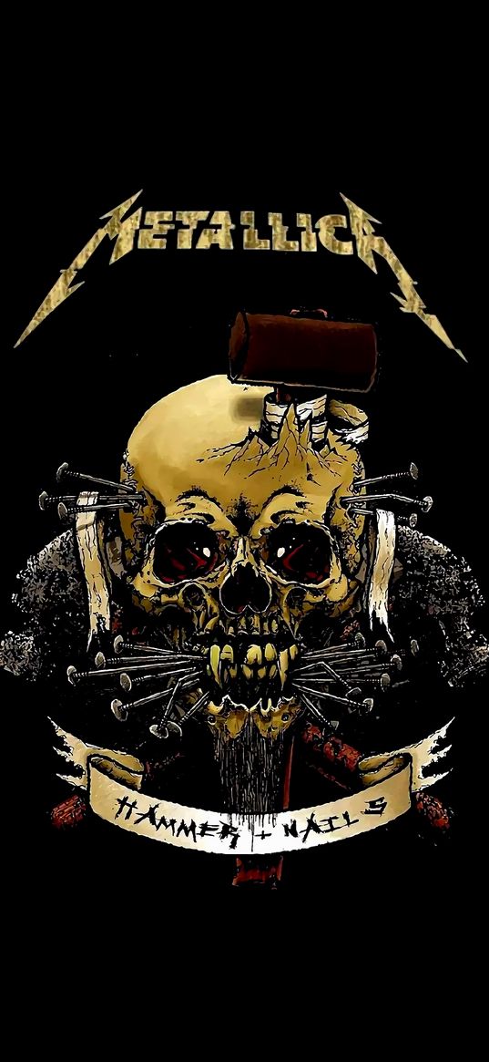 skull, metallica, music, rock band