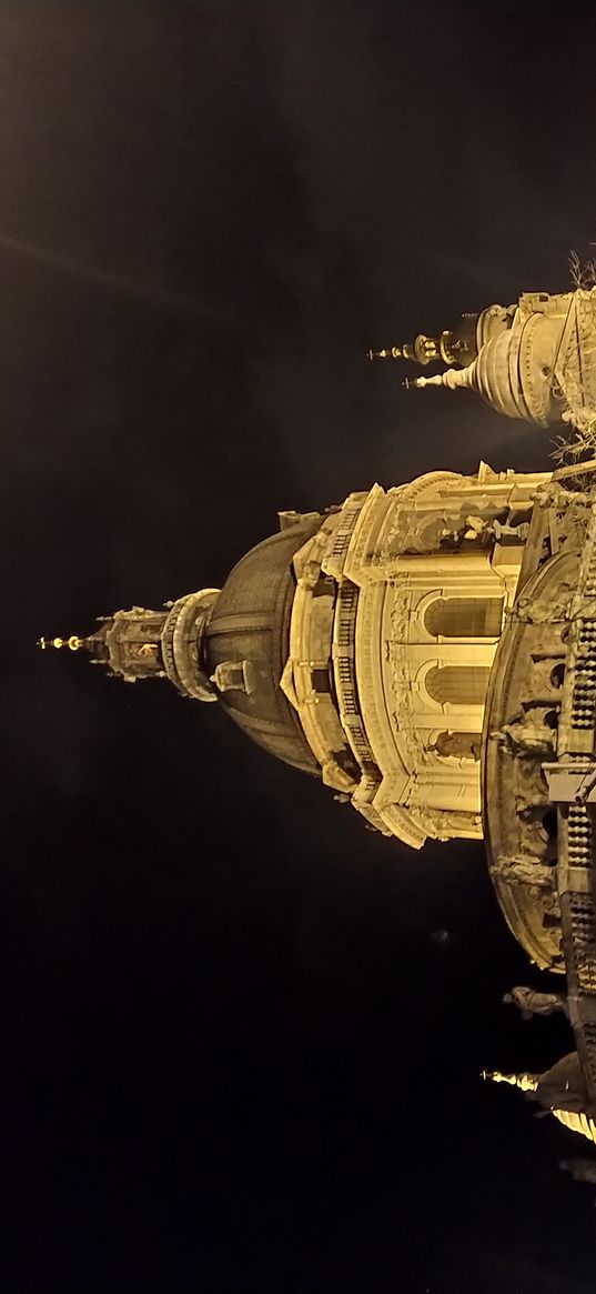 budapest, hungary, capital, church, basilica, evening