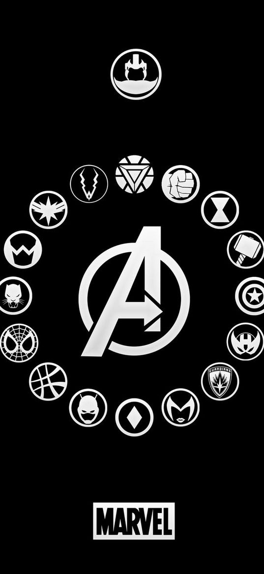 avengers, marvel, black background, poster