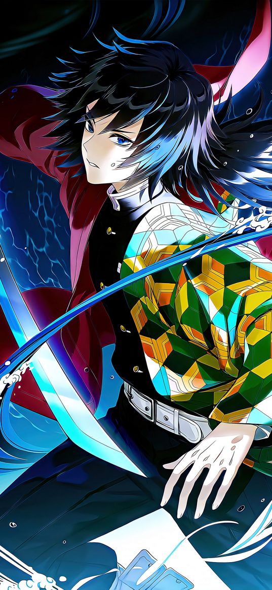 tomioka giyuu, blade that cuts demons, anime, character