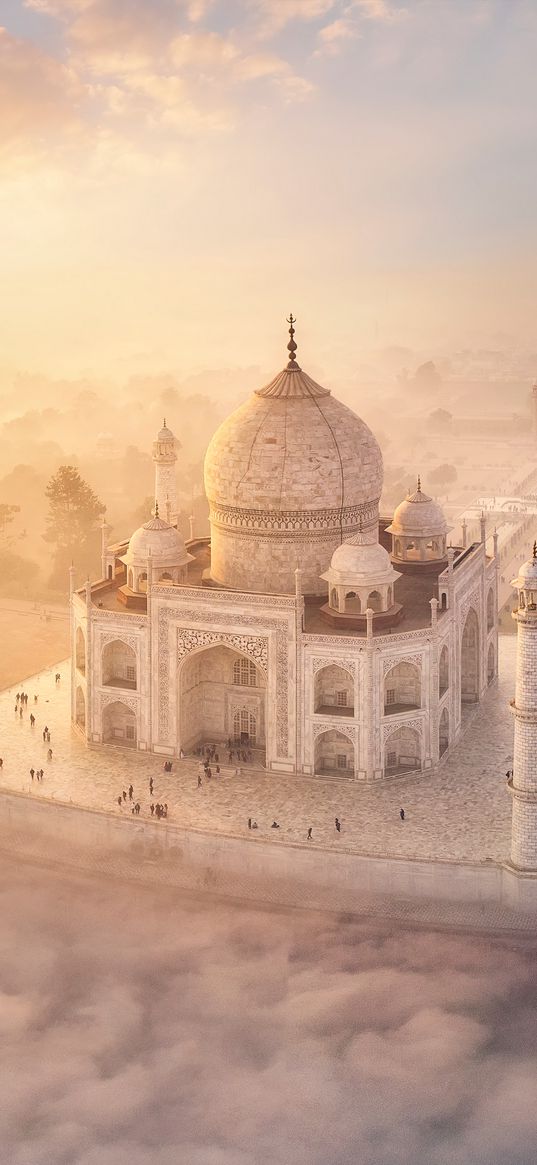 taj mahal, building, india, architecture, mosque