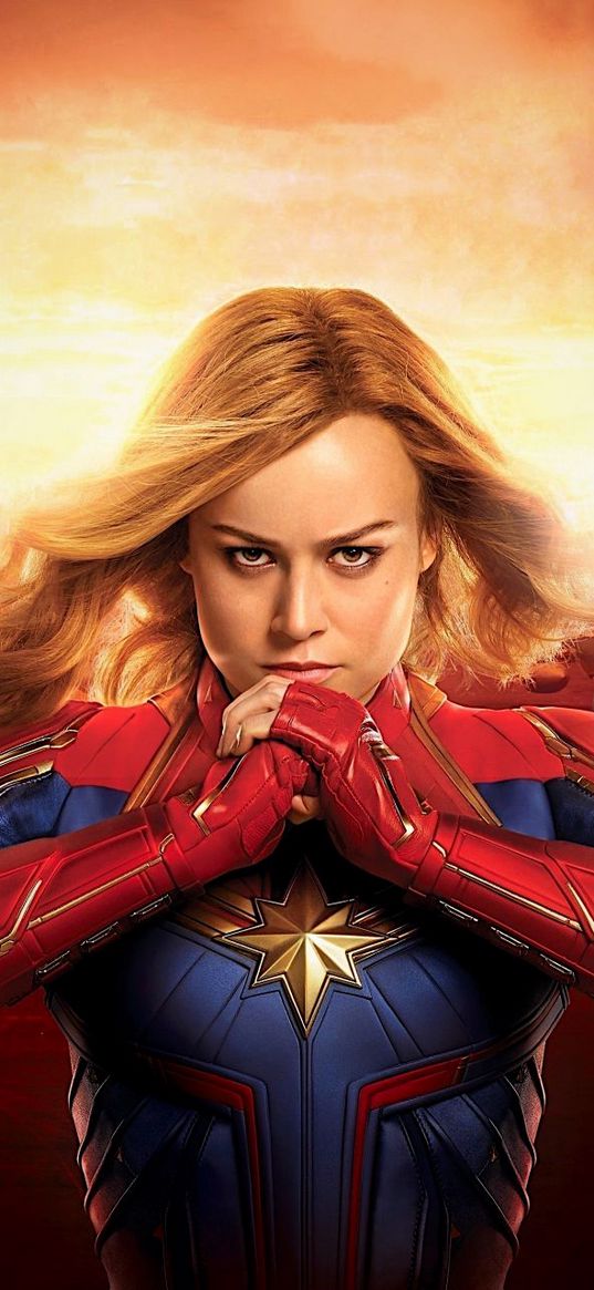 captain marvel, superhero, marvel, carol danvers, girl, serious, art