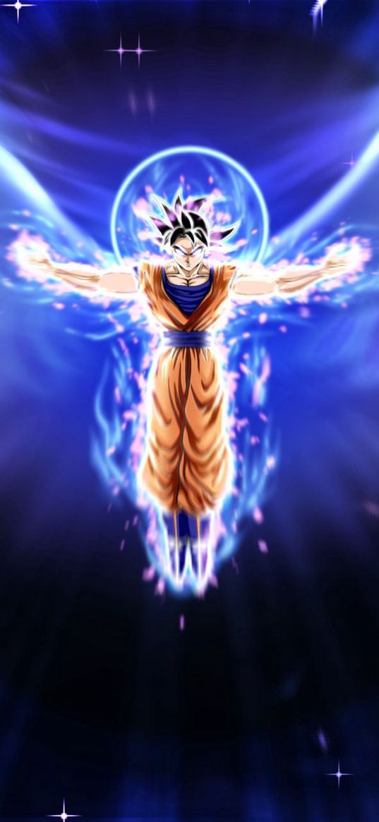 goku, ultra instinct, dragonball, anime, art