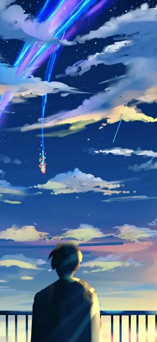 your name, anime, art, toki, guy, character