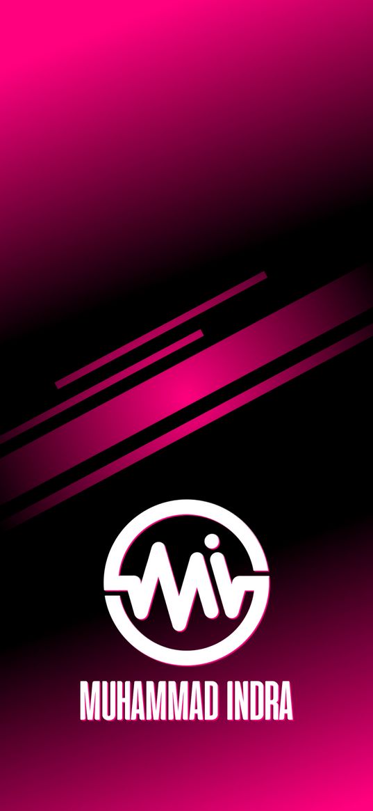 mi, logo, brand, pink, abstraction