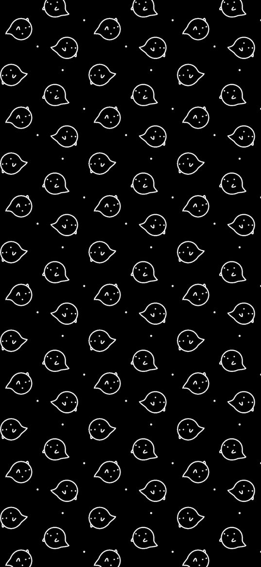 emoticons, black, white, print