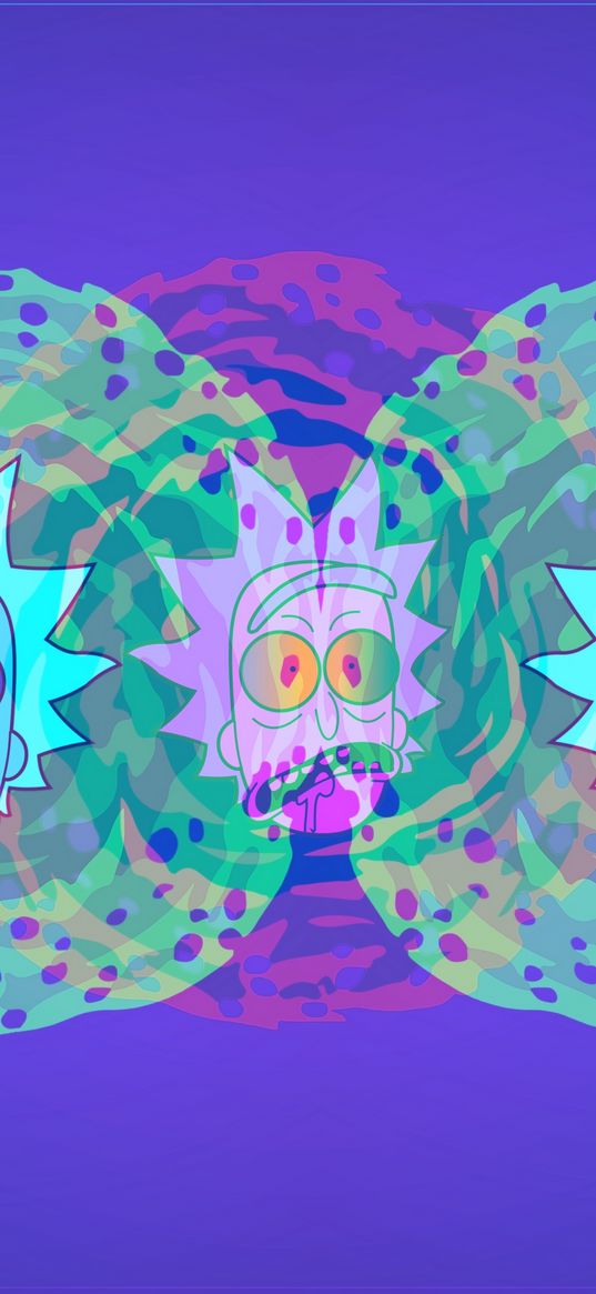 rick, rick and morty, cartoon, hallucinations, madness, art