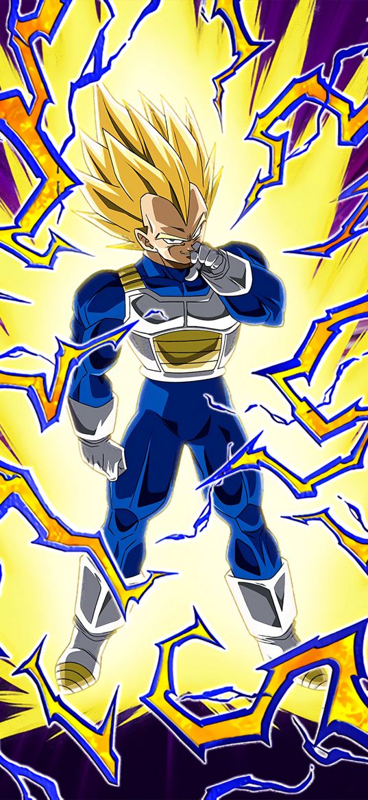 dragon ball, dokkan, lightning, anime, art