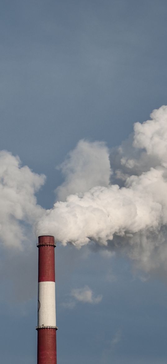 sky, pipe, smoke, plant