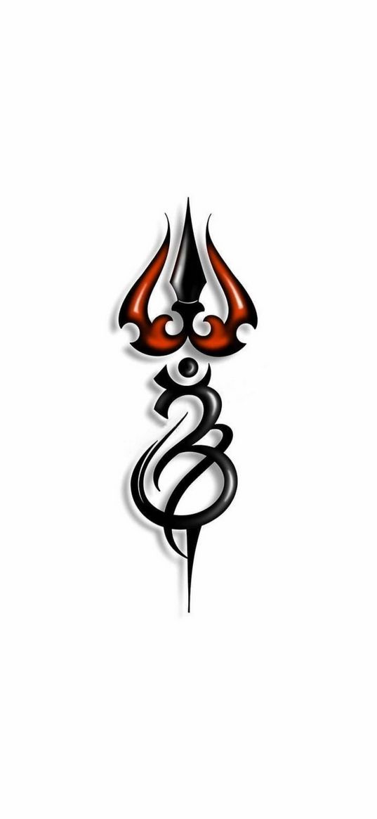 shiva, sign, symbol, white background