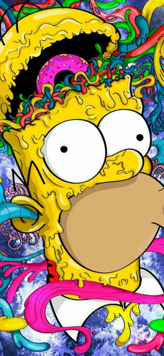 homer, simpson, crazy, art