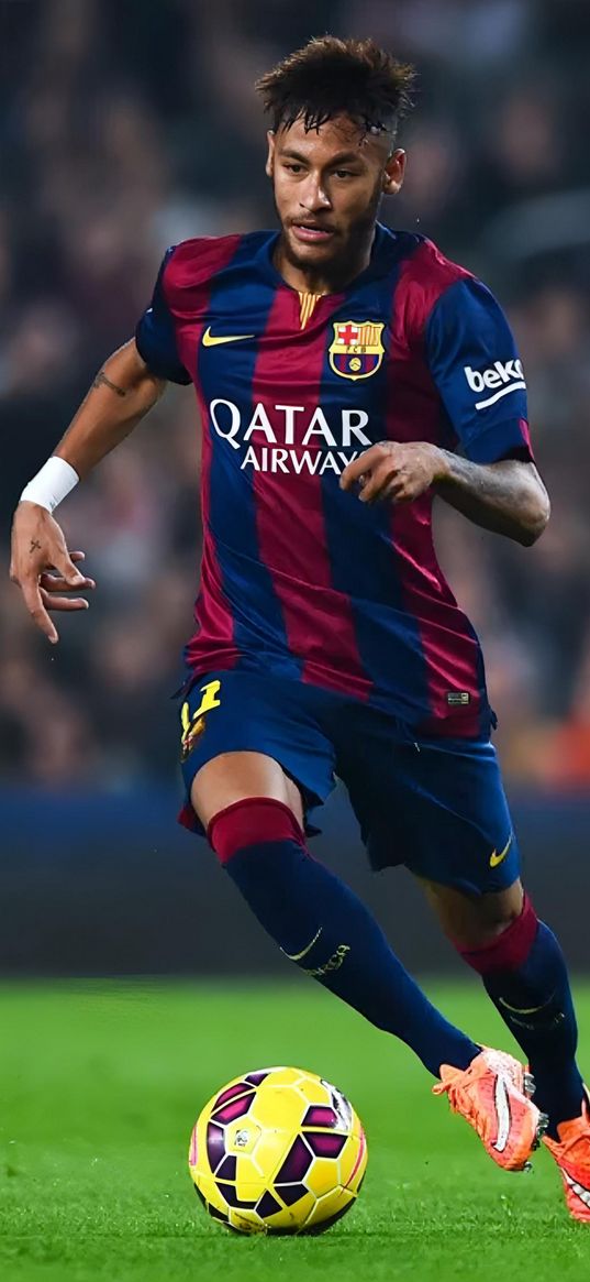 neymar, football, sports, football player, ball