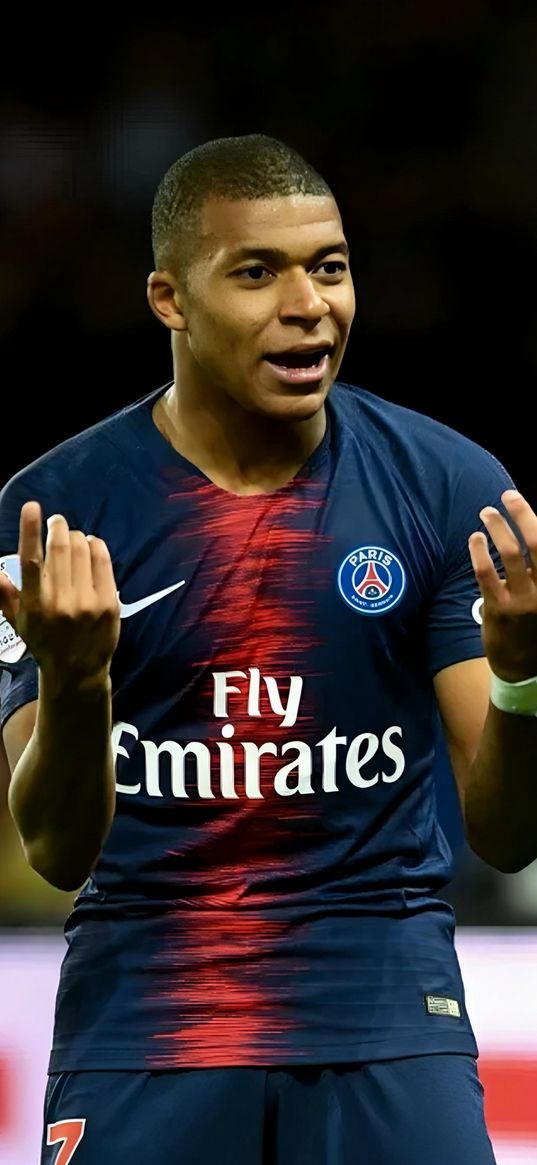 kylian mbappe, football player, paris, psg