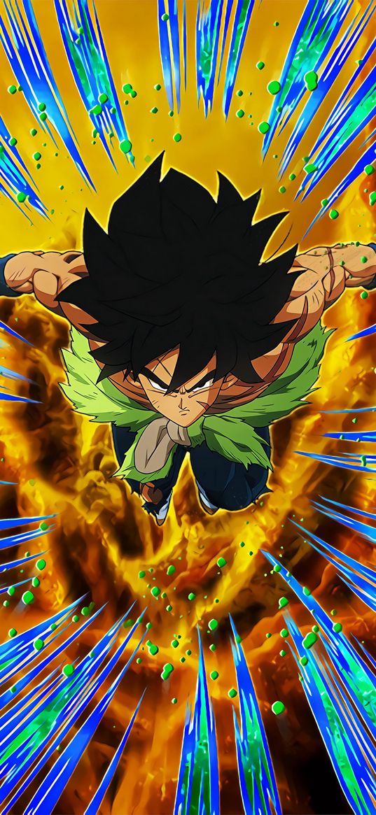 broly, dokkan, anime, dragonball, art