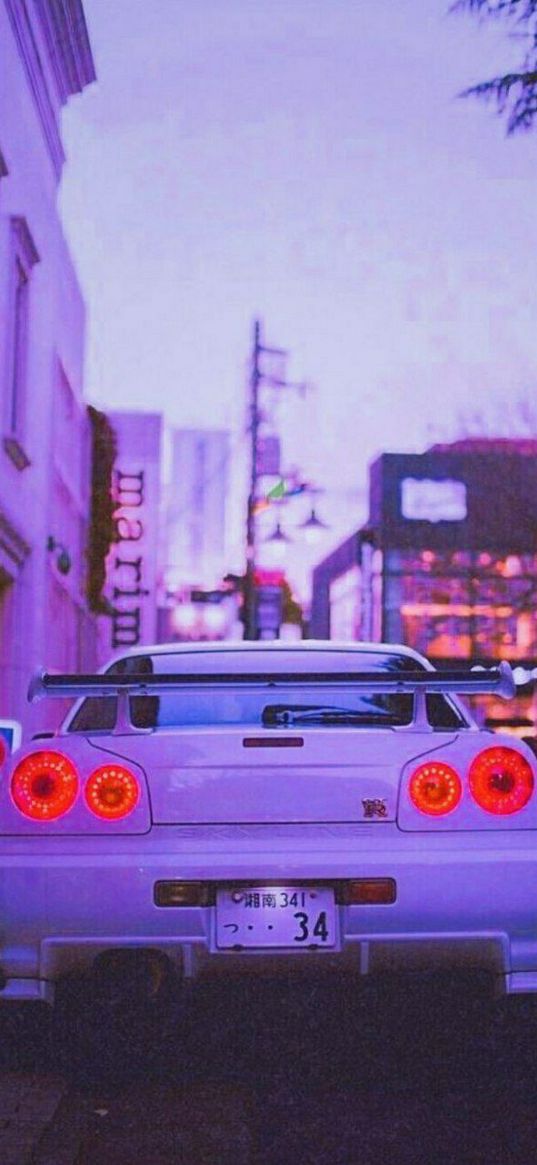 nissan gtr, nissan, auto, white auto, road, street, city