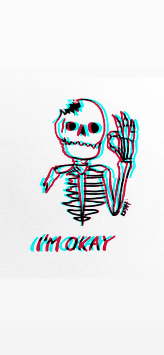 skeleton, glitch, funny, white background