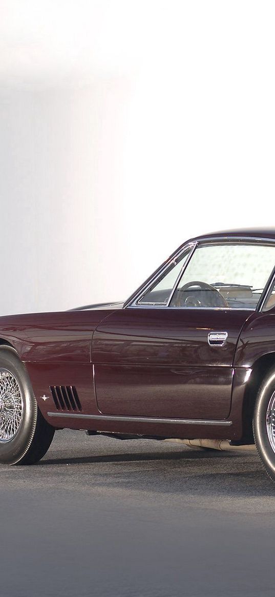 aston martin, dbsc, 1966, cherry, side view, retro, auto