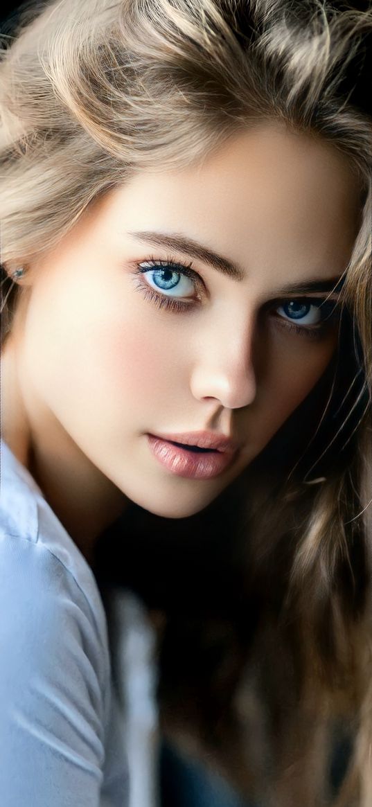 blonde, blue eyes, girl, beautiful, cute, face