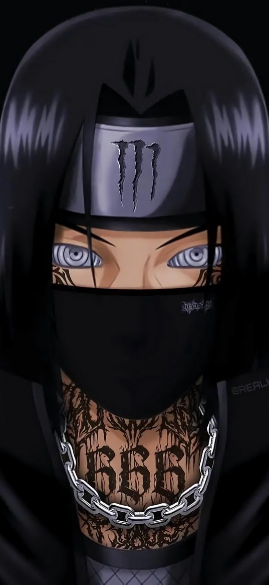 itachi uchiha, naruto, anime, mask, black, art