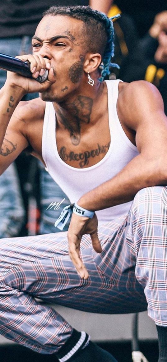 xxx, xxxtentacion, llj, stage, singer, microphone