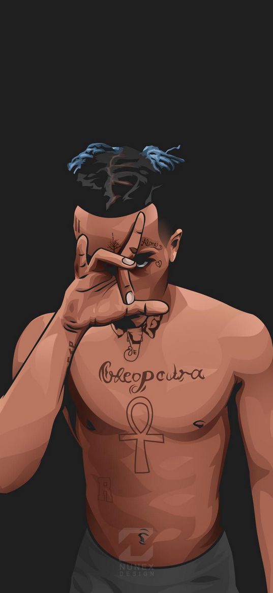 xxx, xxxtentacion, llj, tattoo, poster, art