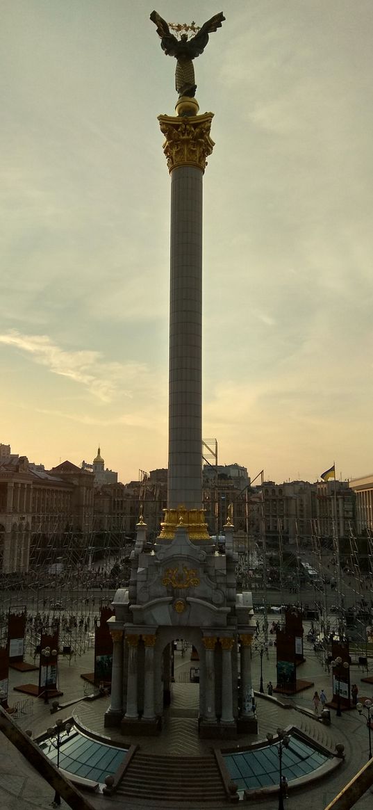 independence monument, kyiv, ukraine, city, monument, architecture, history