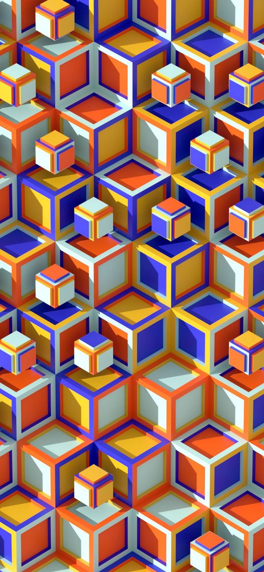 cubes, squares, volume, abstraction