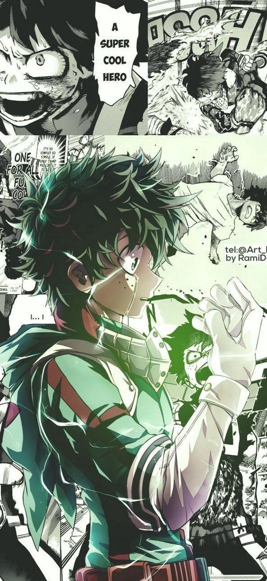 my hero academia, izuku midoriya, anime, character, inscriptions