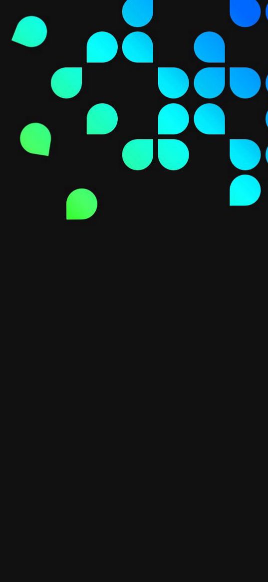 blue, green, black, dots, circles