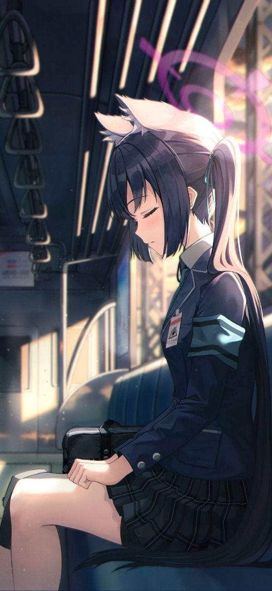 anime, art, girl, character, ears, metro