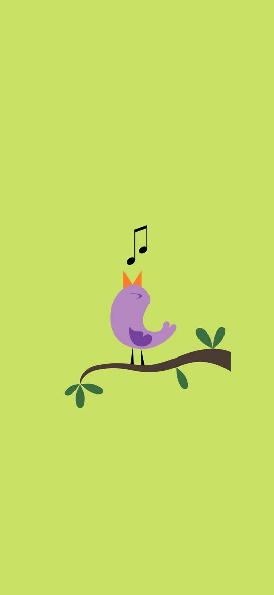 bird, branch, song, love