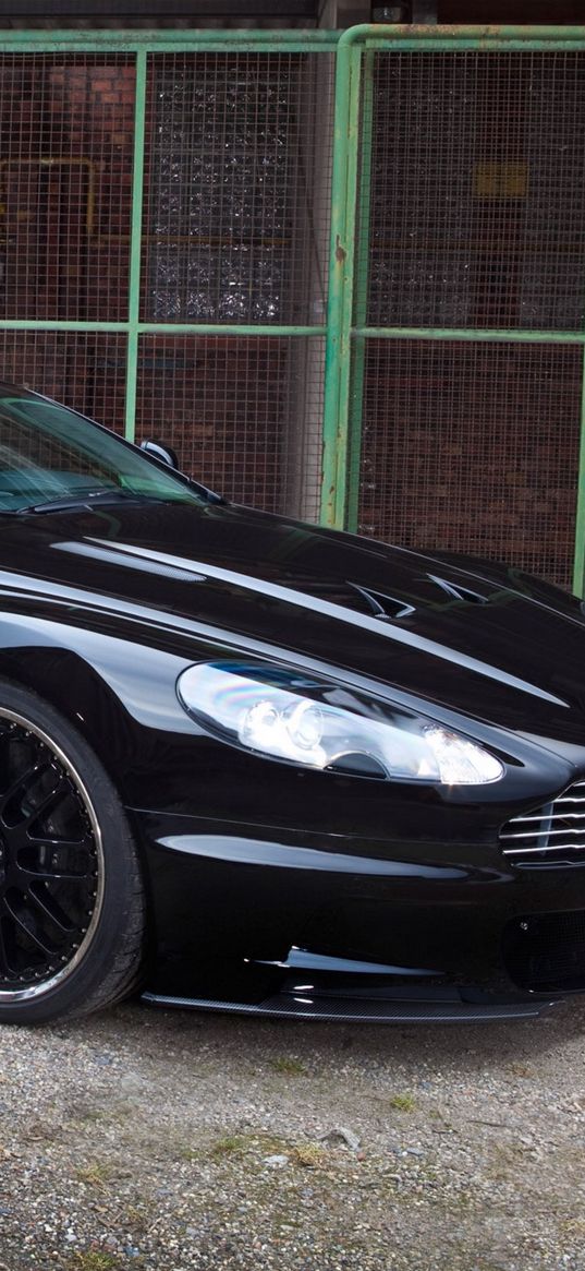 aston martin, dbs, 2010, black, side view, sport, auto