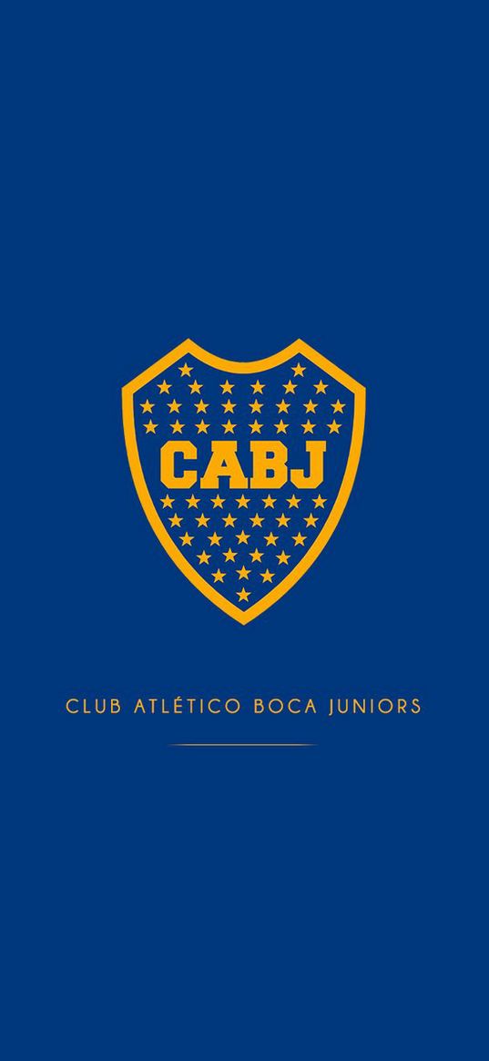 boca juniors, argentina, football, football club, emblem, blue background