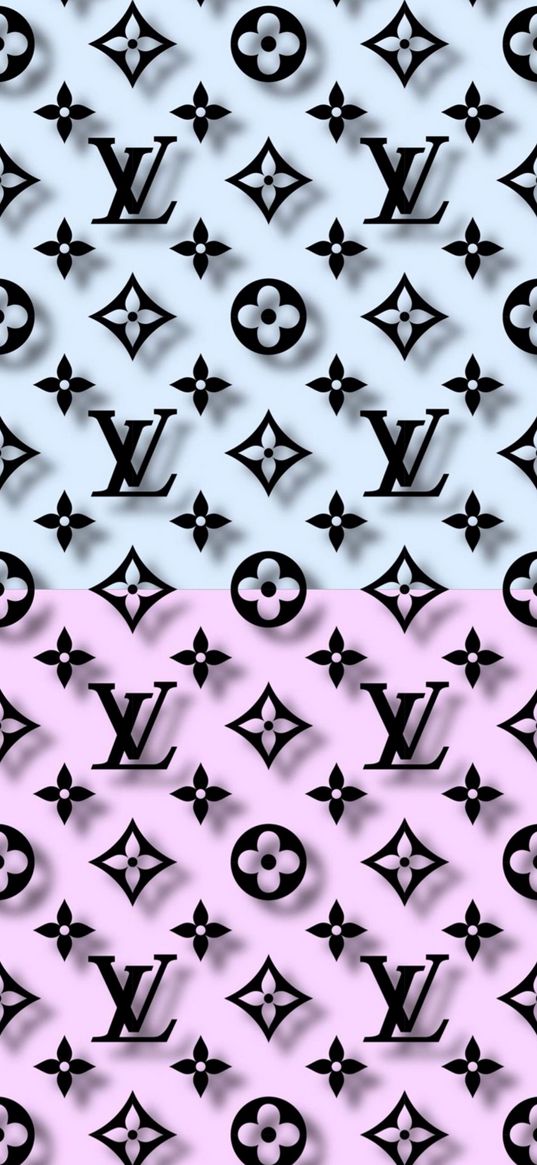 louis vuitton, brand, logo, turquoise, pink