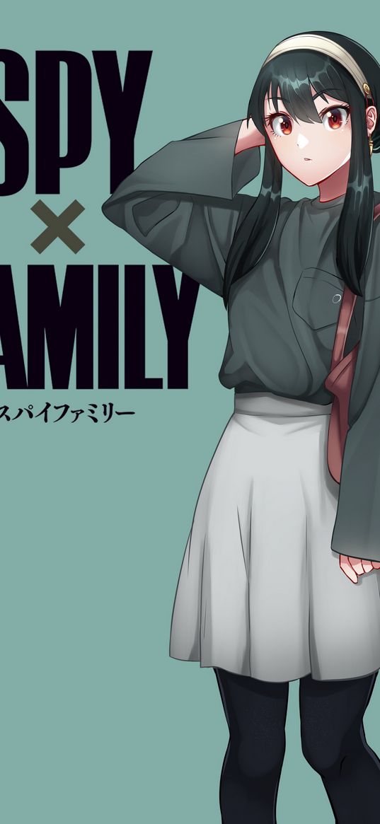 yor forger, spy x family, anime, girl, art, poster