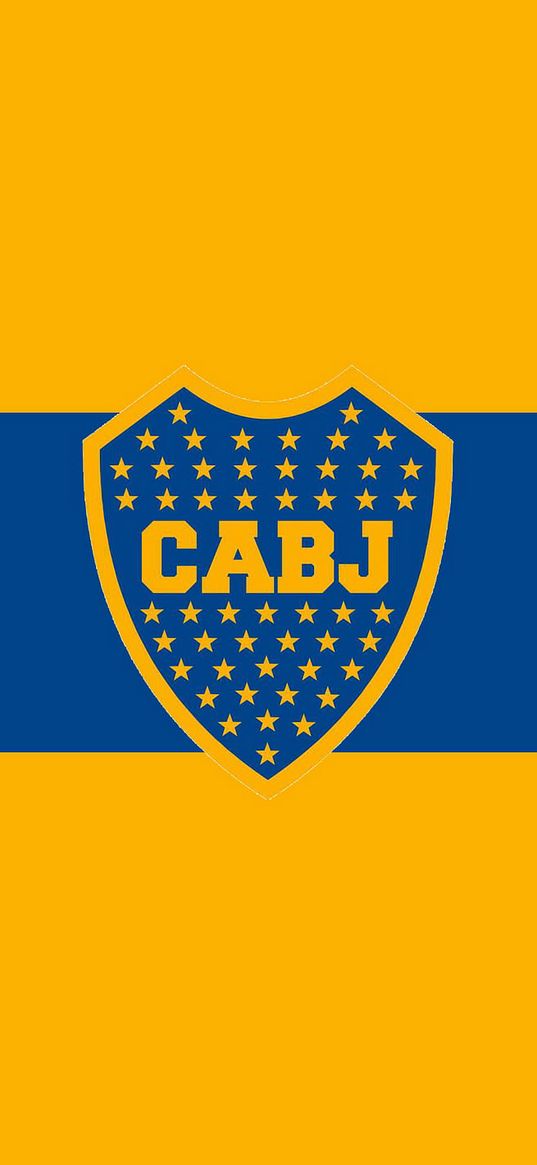 boca juniors, argentina, football, football club, emblem, yellow background