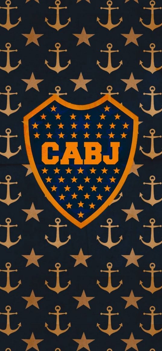 boca juniors, argentina, football, football club, emblem, anchor, vintage