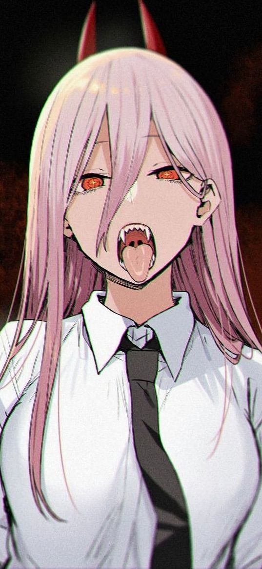 code 002, zero two, darling in the franxx, anime, girl, shirt, fangs, art