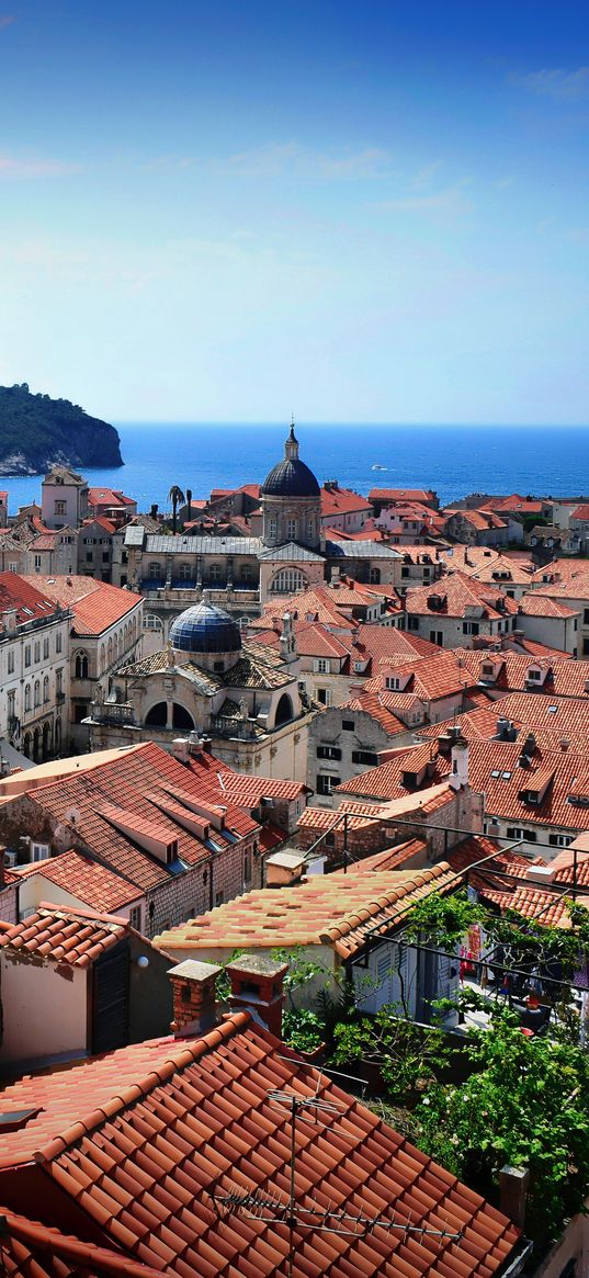 city, buildings, architecture, old, aerial view, dubrovnik