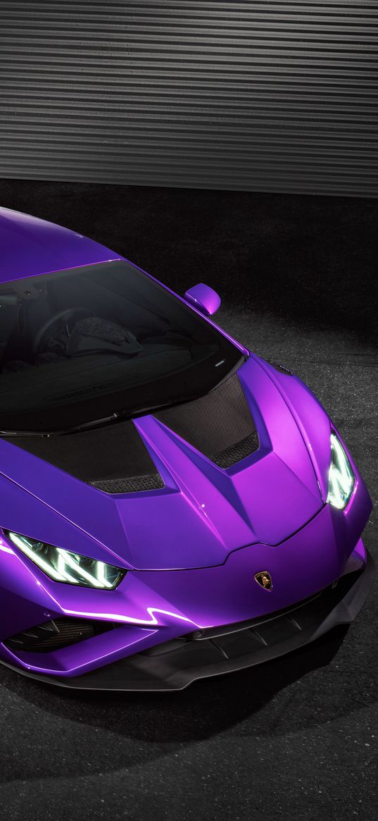 lamborghini huracan, lamborghini, sports car, car, purple, garage