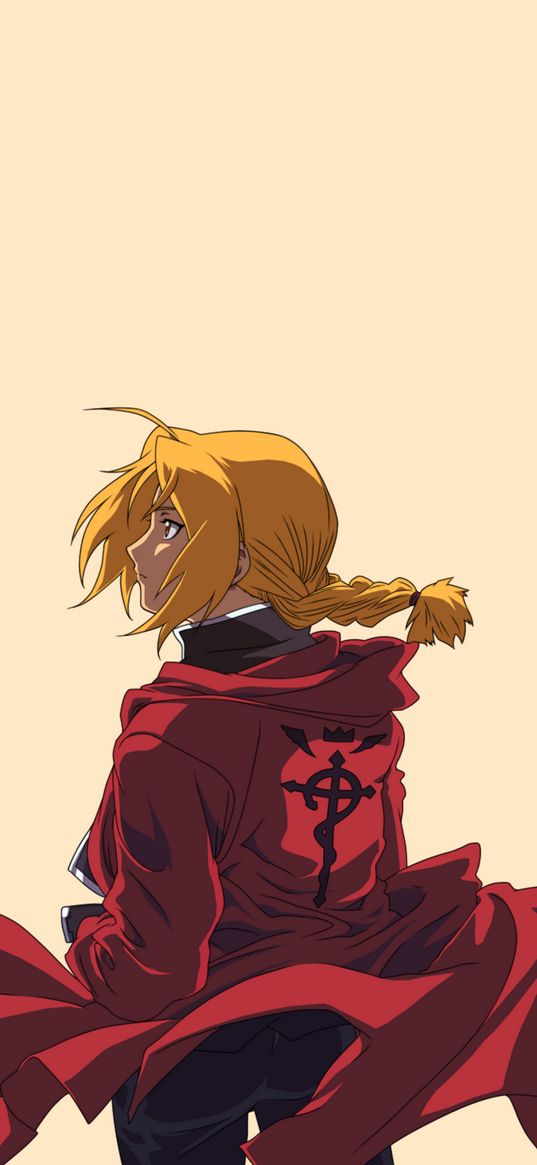 fullmetal alchemist, manga, anime, character, back, yellow hair, art