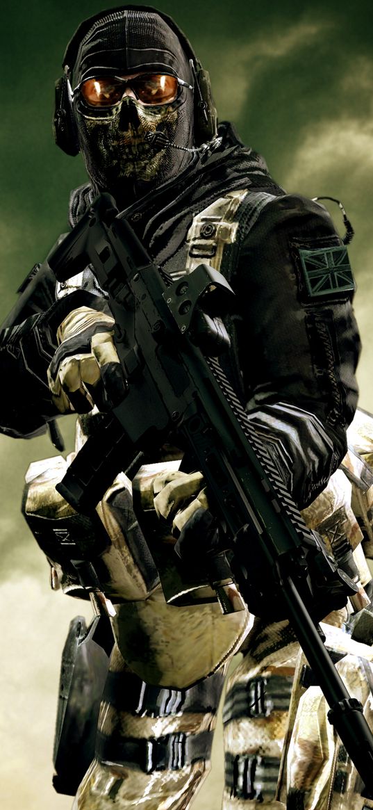 call of duty, game, character, ghost