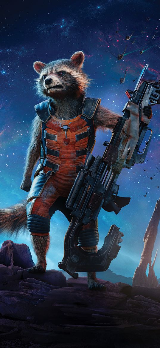 rocket raccoon, guardians of the galaxy, weapons