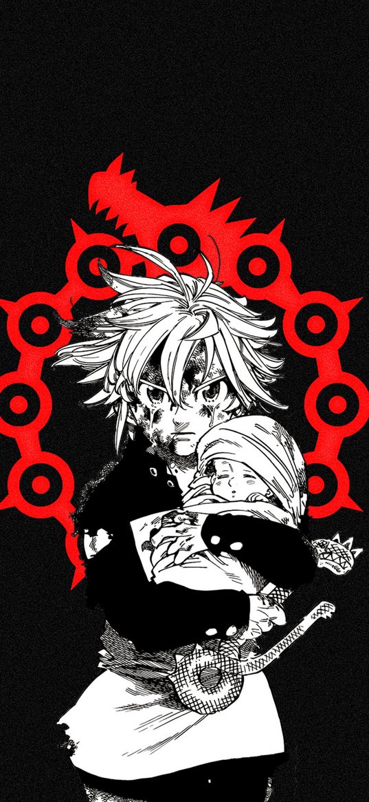 seven deadly sins, meliodas, anime, art, character