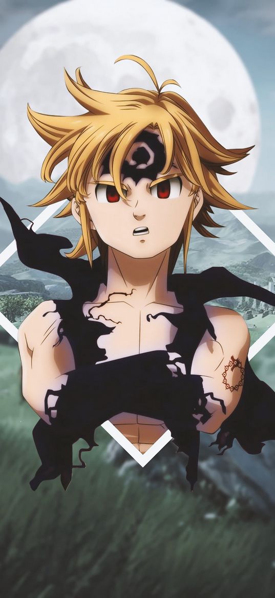 anime, demon, seven deadly sins, meliodas, guy, character