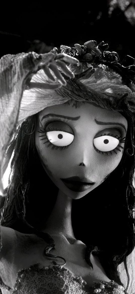 corpse bride, bride, dark, emily, darkness