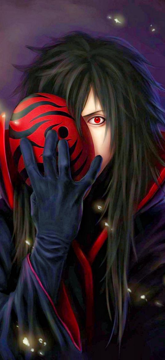 naruto, madara uchiha, anime, art, mask