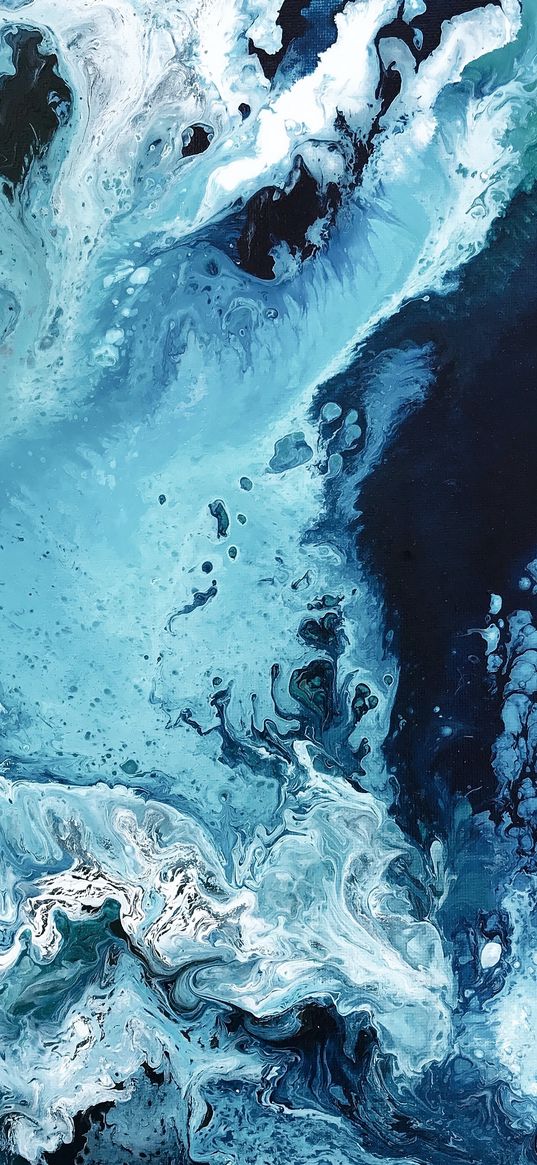 blue, ocean, white, abstract