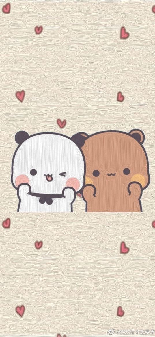 bears, white, brown, couple, love, art